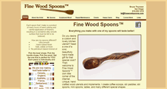 Desktop Screenshot of finewoodspoons.com