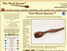 Tablet Screenshot of finewoodspoons.com